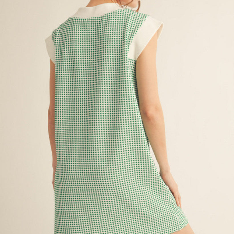 Jodifl Checker Print Shift Dress