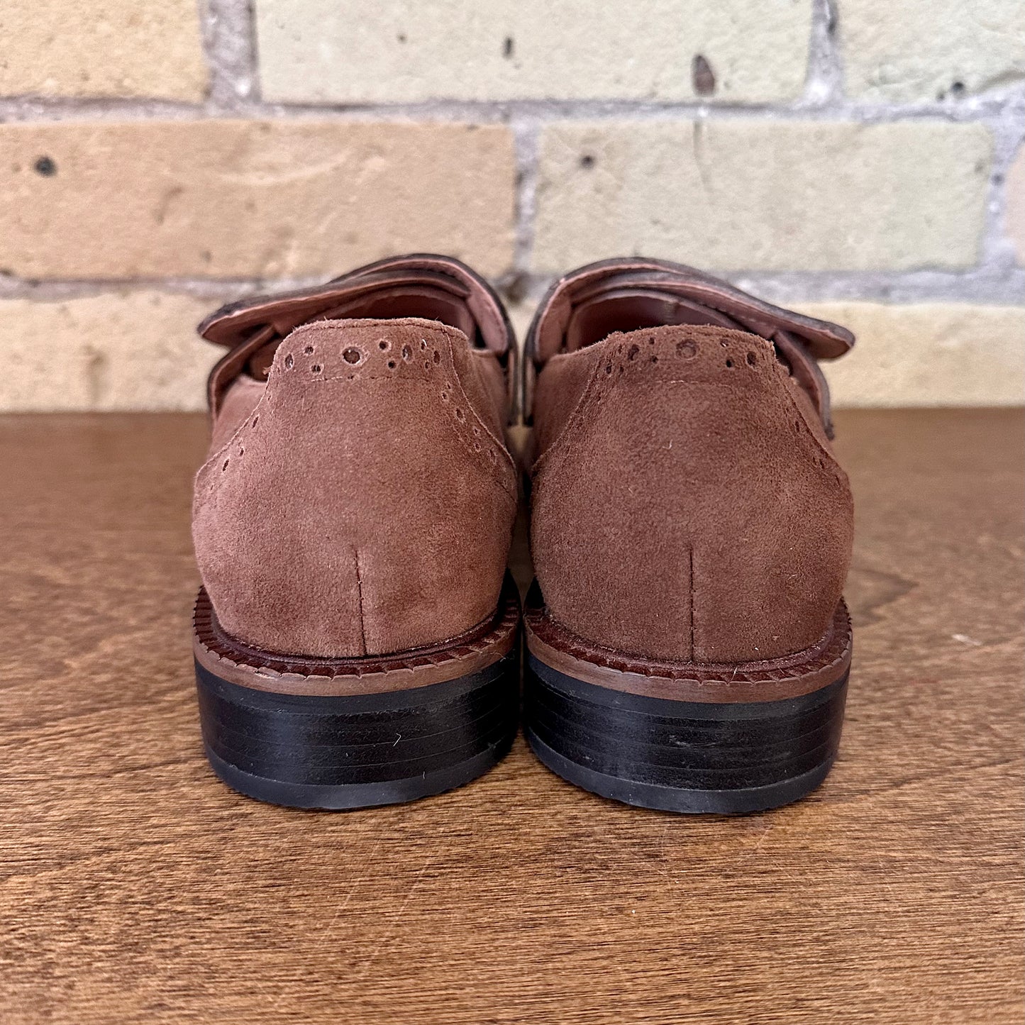 All Black Belted Kid Loafer