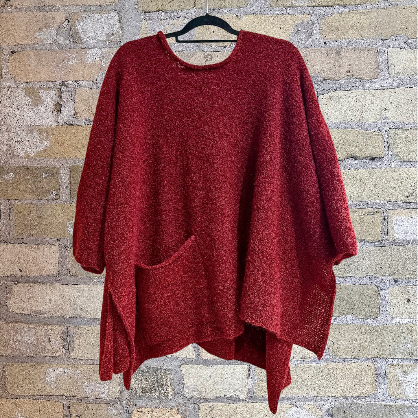 BZ Deep Red Poncho