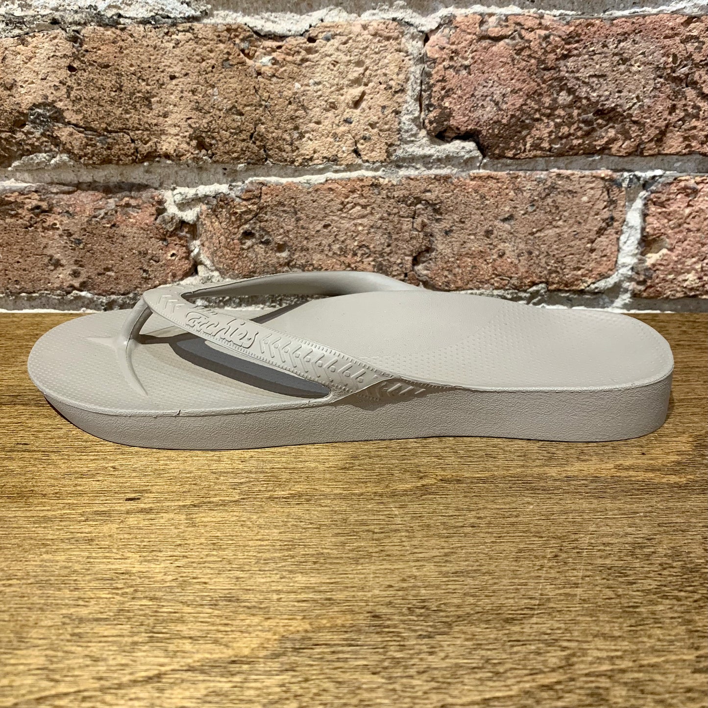 Archies Taupe - Arch Support Flip Flops