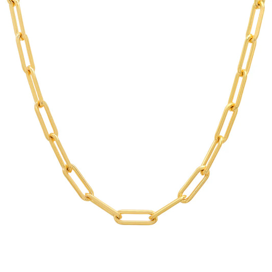 Jen Hansen Thick Paperclip Chain Gold