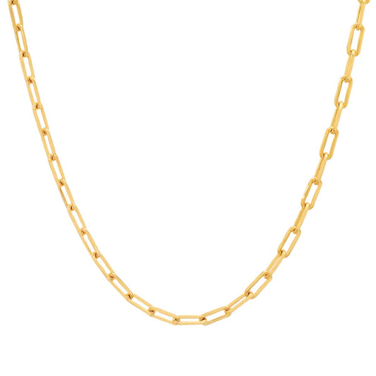 Jen Hansen Thin Paperclip Chain - Gold