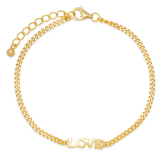 Jen Hansen Love Bracelet - Gold