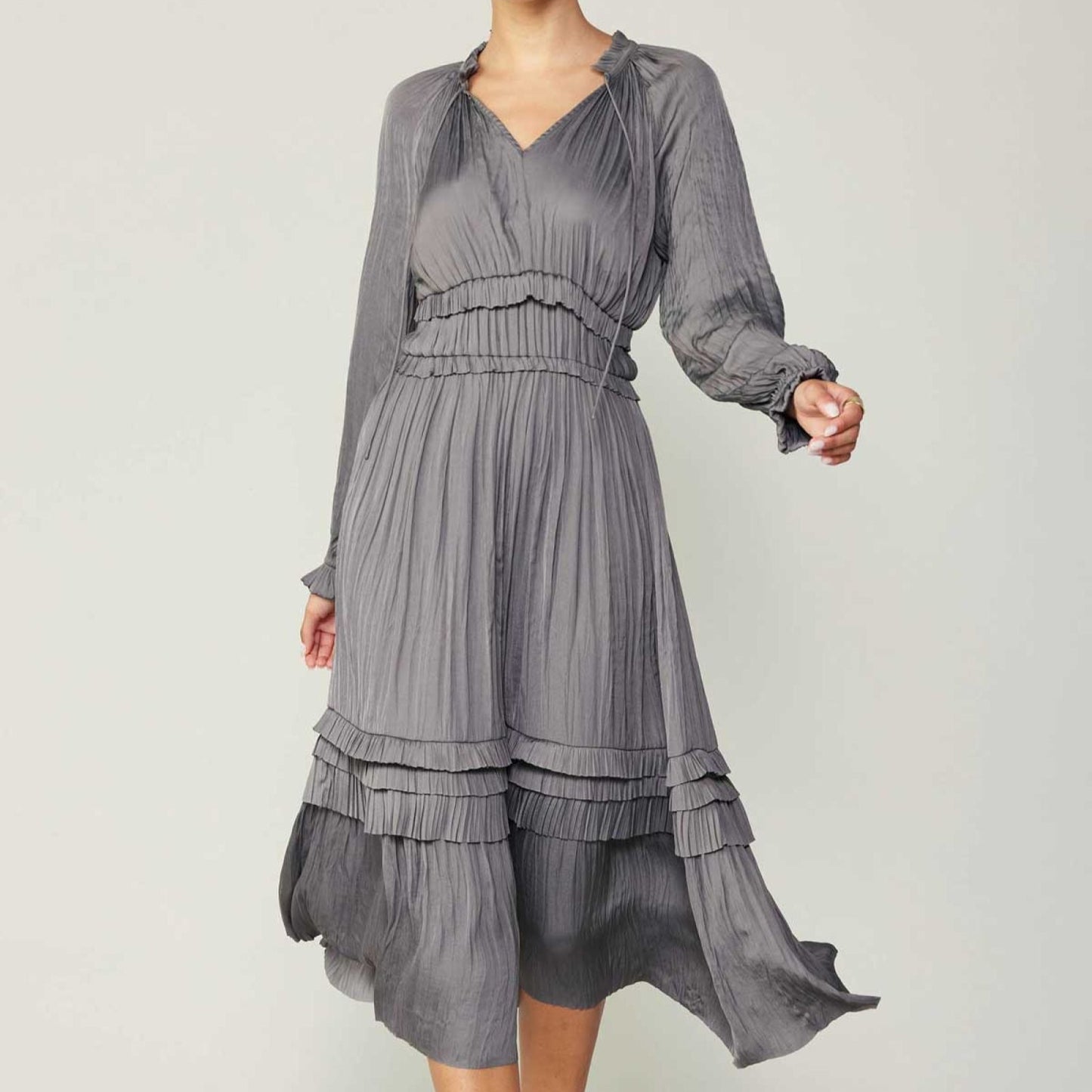 Current Air Grey Midi Dress