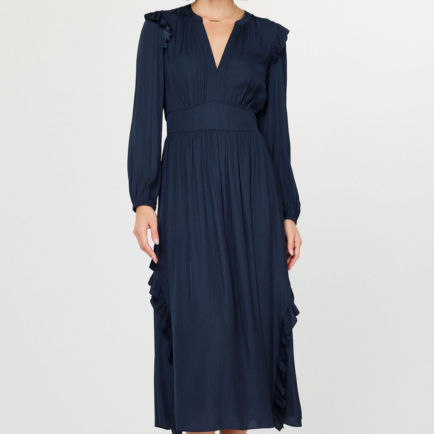 Current Air Navy Midi Dress