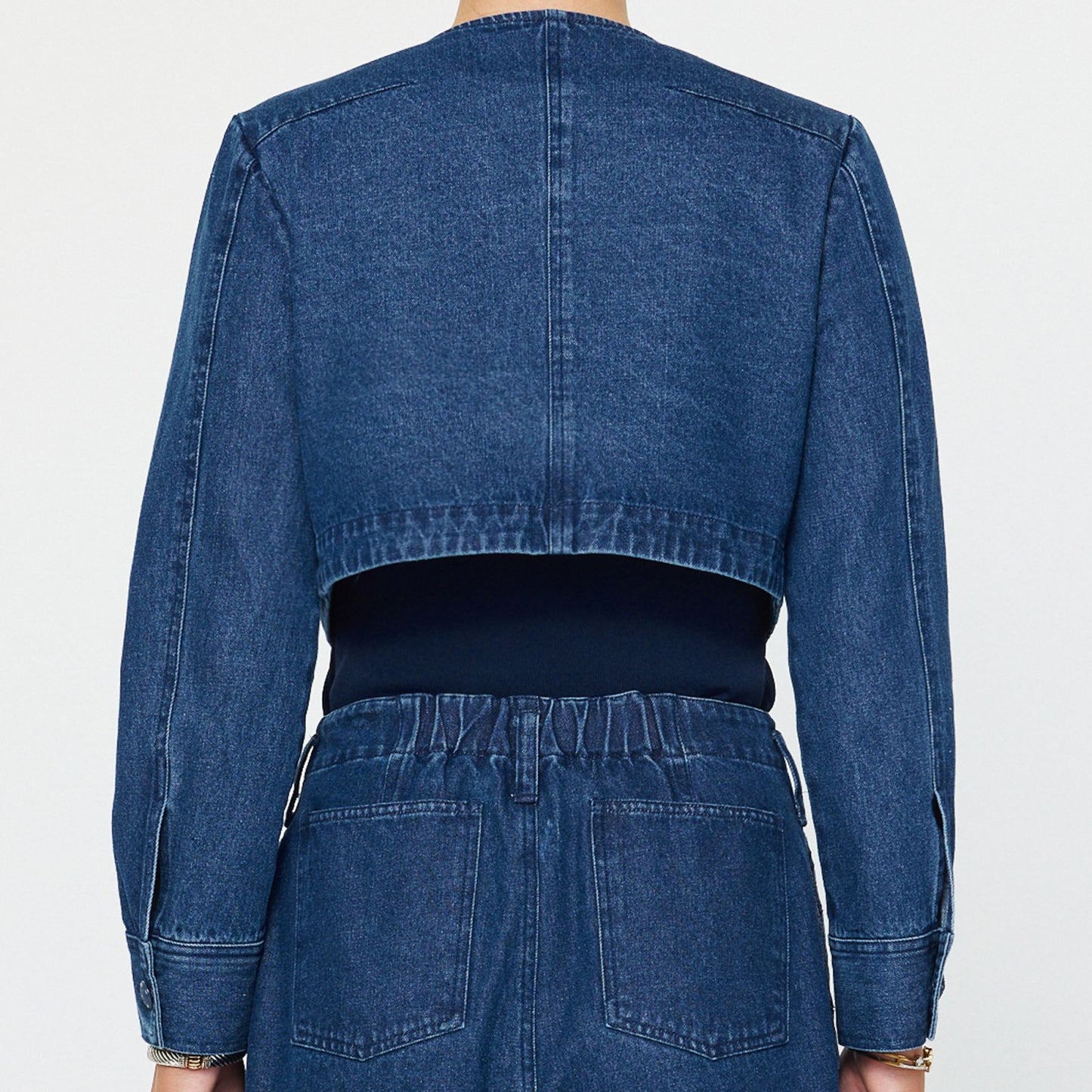 Current Air Layered Denim Jacket/Vest Set