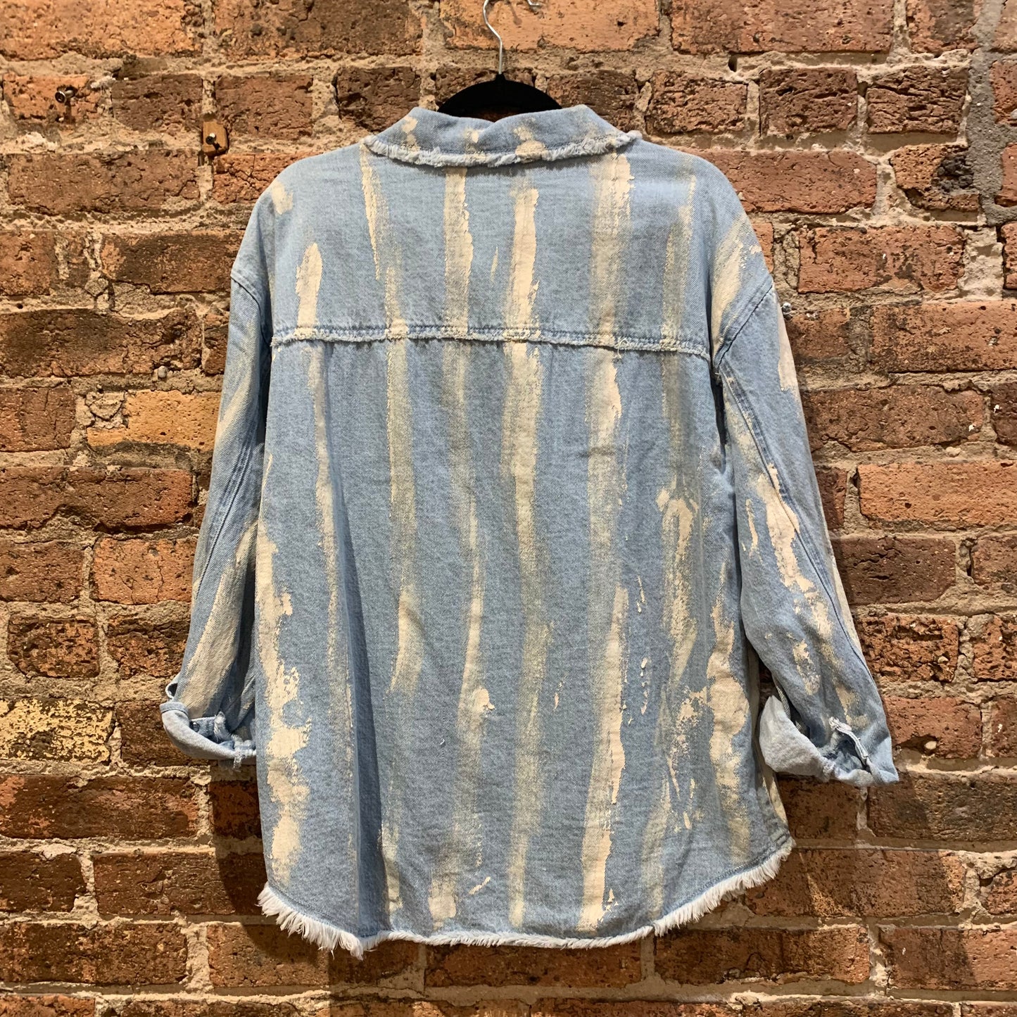 Gearhead Handpainted Striped Denim Shirt