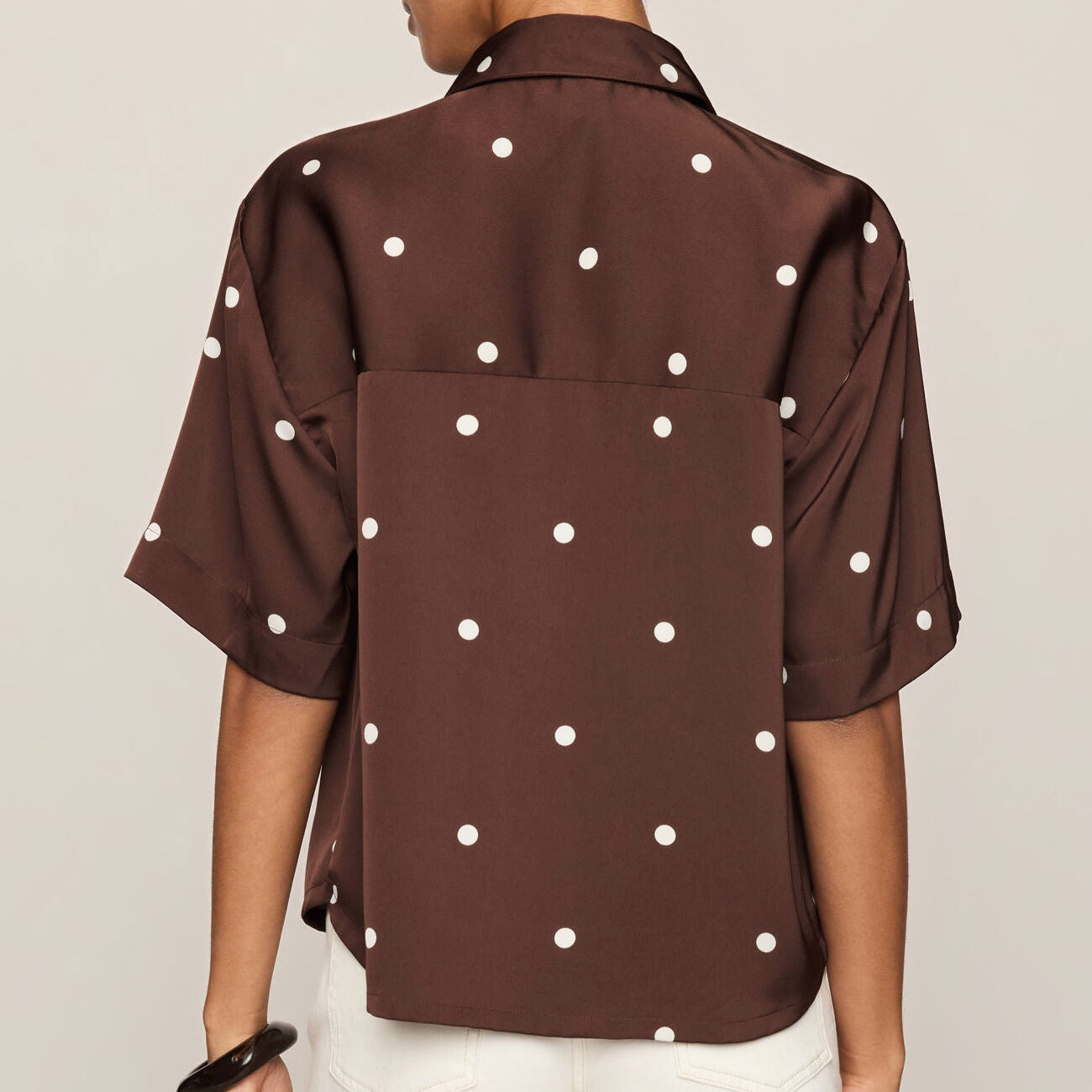 Z Supply Mari Button Up Dot Top - shoostore