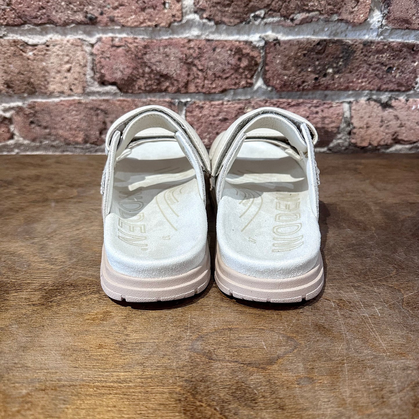 Woden Lisa Two-Strap Slide Sandals