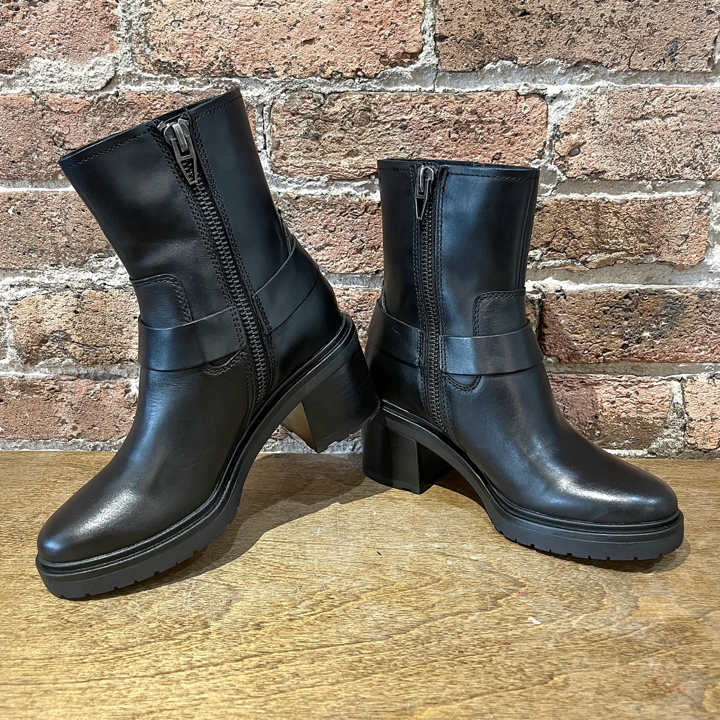 Camros Leather Moto Boots