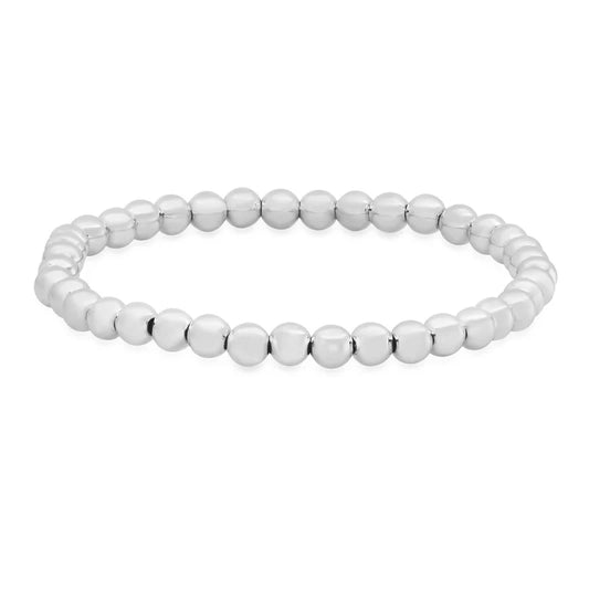 Jen Hansen 5 Mm Stretch Bracelet, Silver