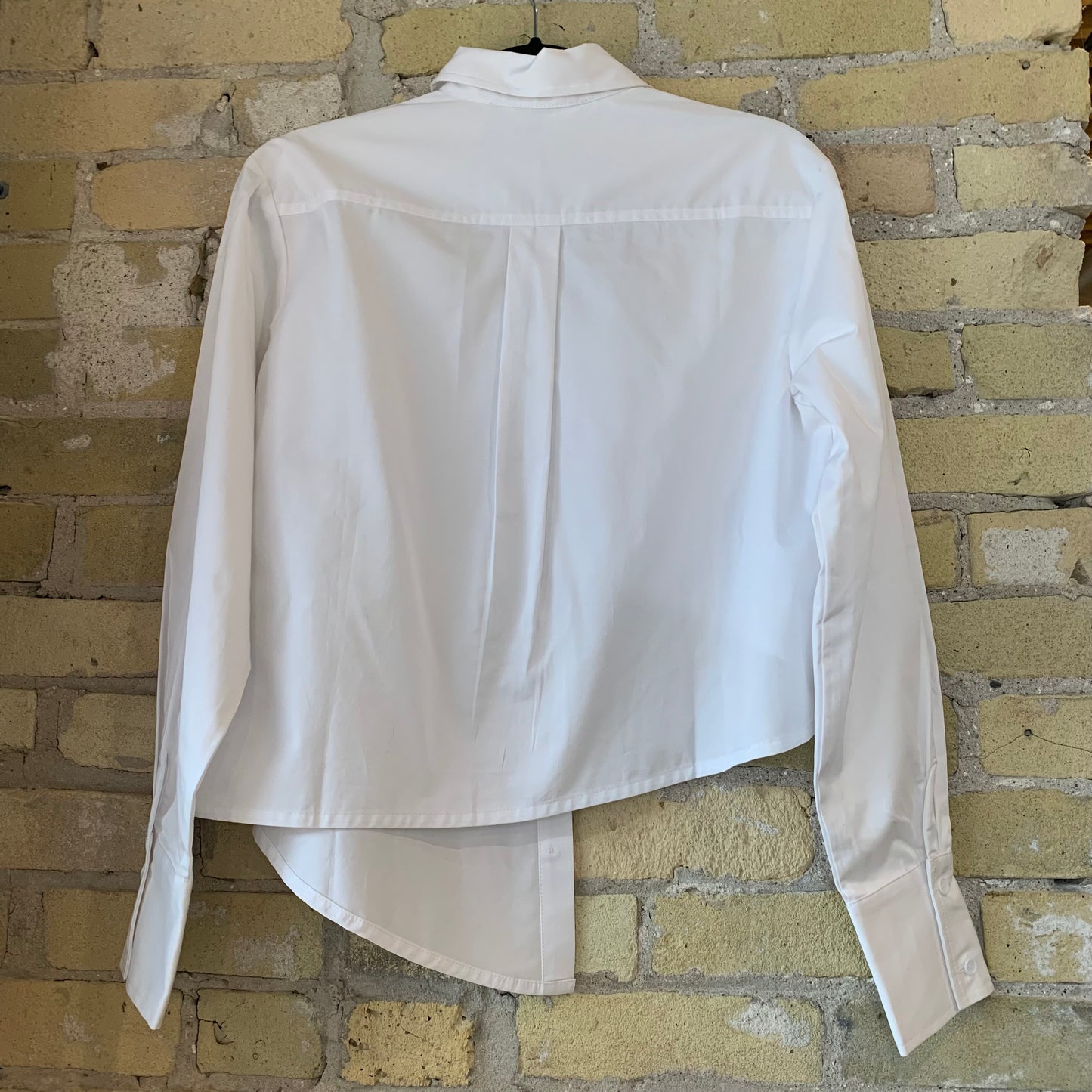 Article X Asymmetric Button Down White
