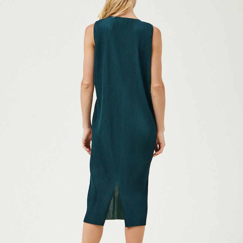 Grade & Gather Pleated Midi Dress - shoostore