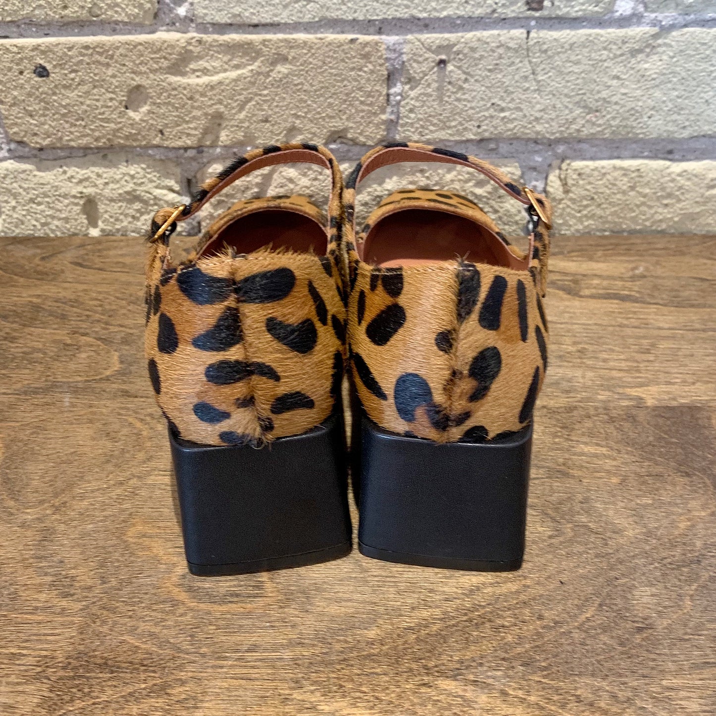 Intentionally Blank Christopher Cowhide Leopard Print Mary Jane
