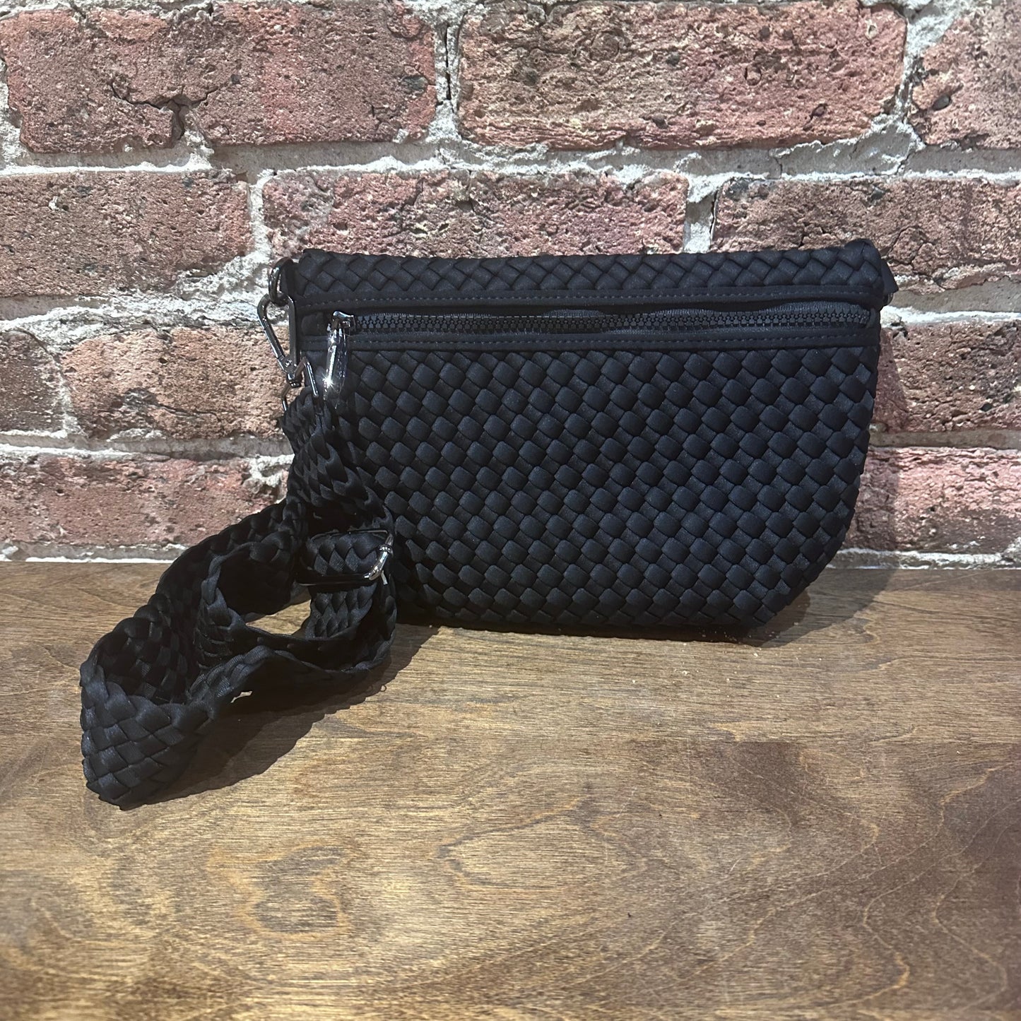 Ethereal - Woven Neoprene Crossbody Black
