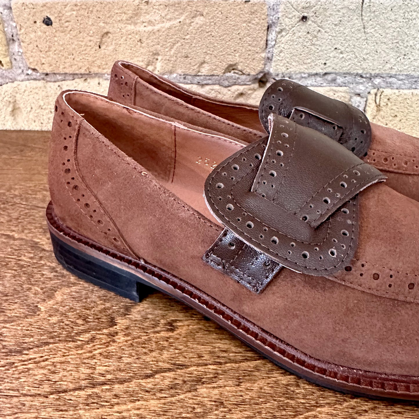 All Black Belted Kid Loafer