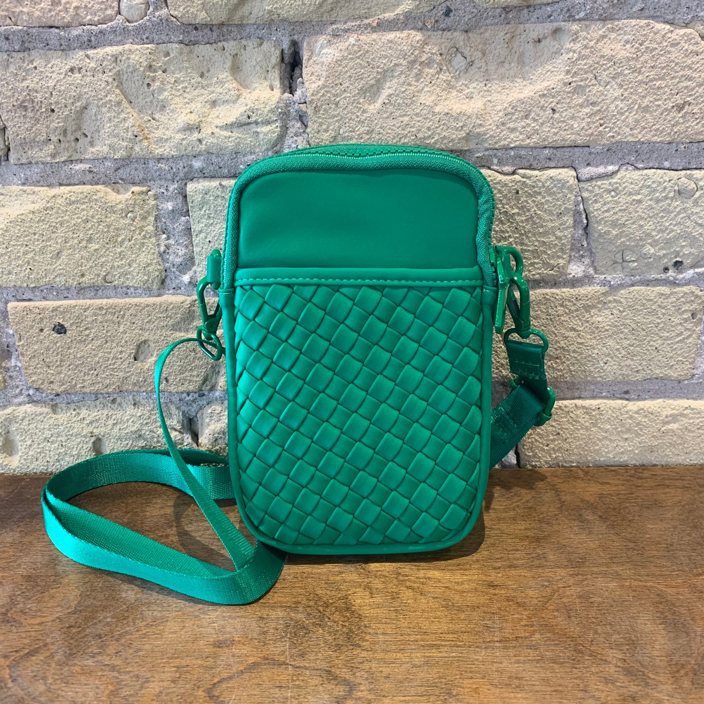 Divide & Conquer - Woven Neoprene Crossbody Kelly Green