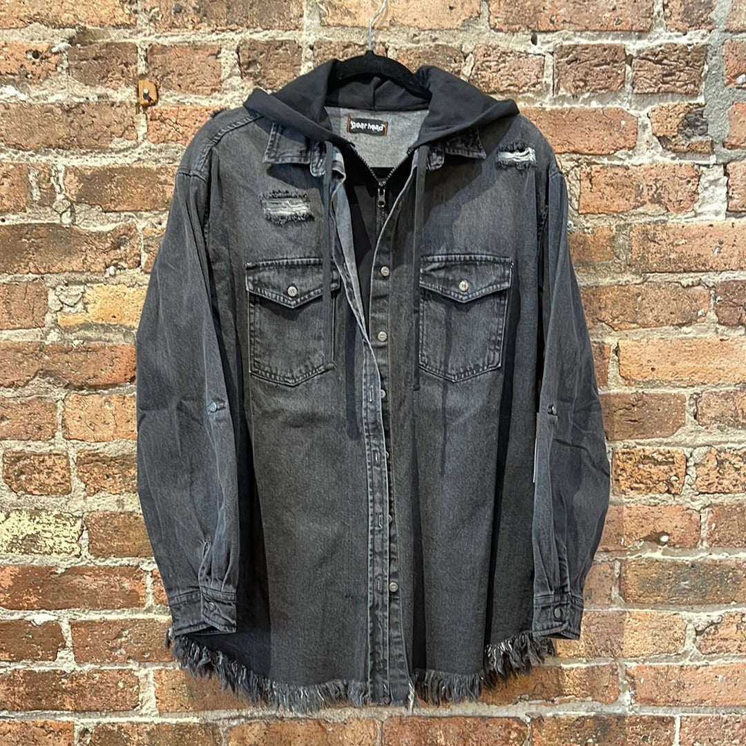 Gearhead Black Hoodie Jacket - Janis Joplin