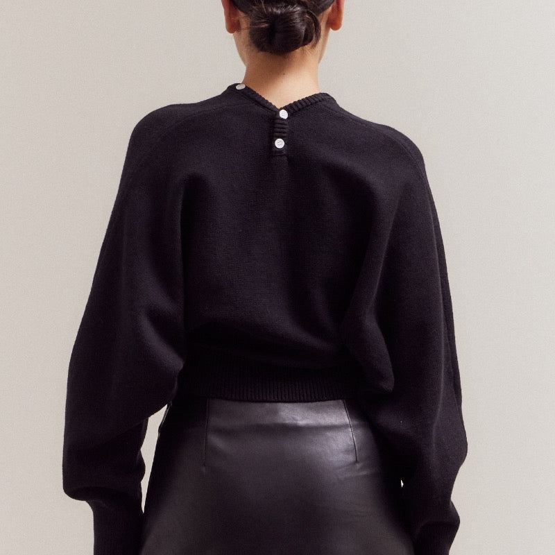 Grade & Gather Black Cardigan