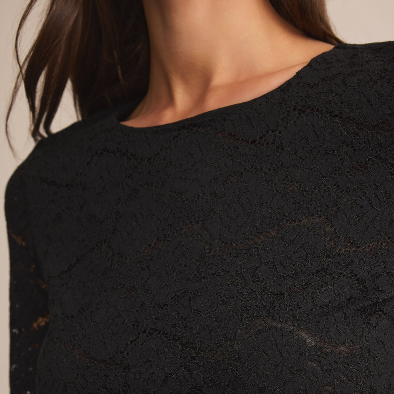 Z Supply Aurora Lace Top Black
