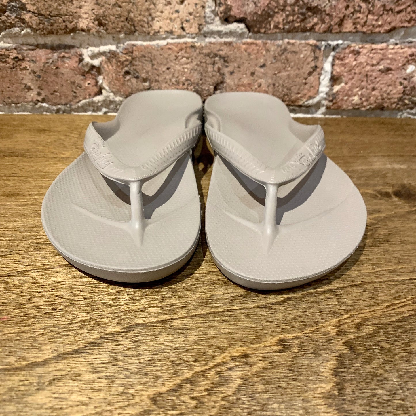 Archies Taupe - Arch Support Flip Flops