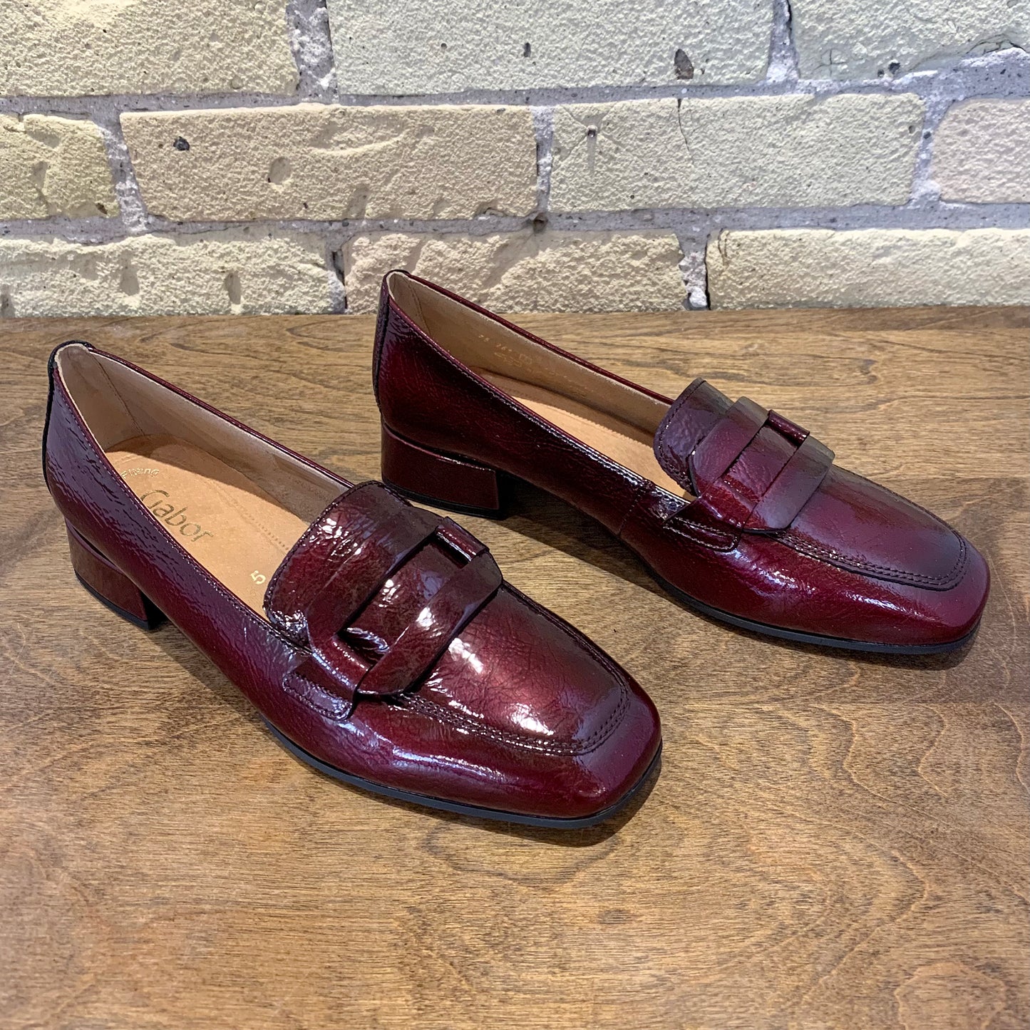 Gabor 75.261.95 Patent Loafer Bordo