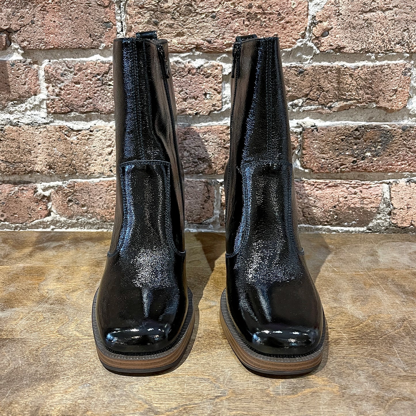 NeroGiardini 1205063D-100 Black Patent Leather Boot