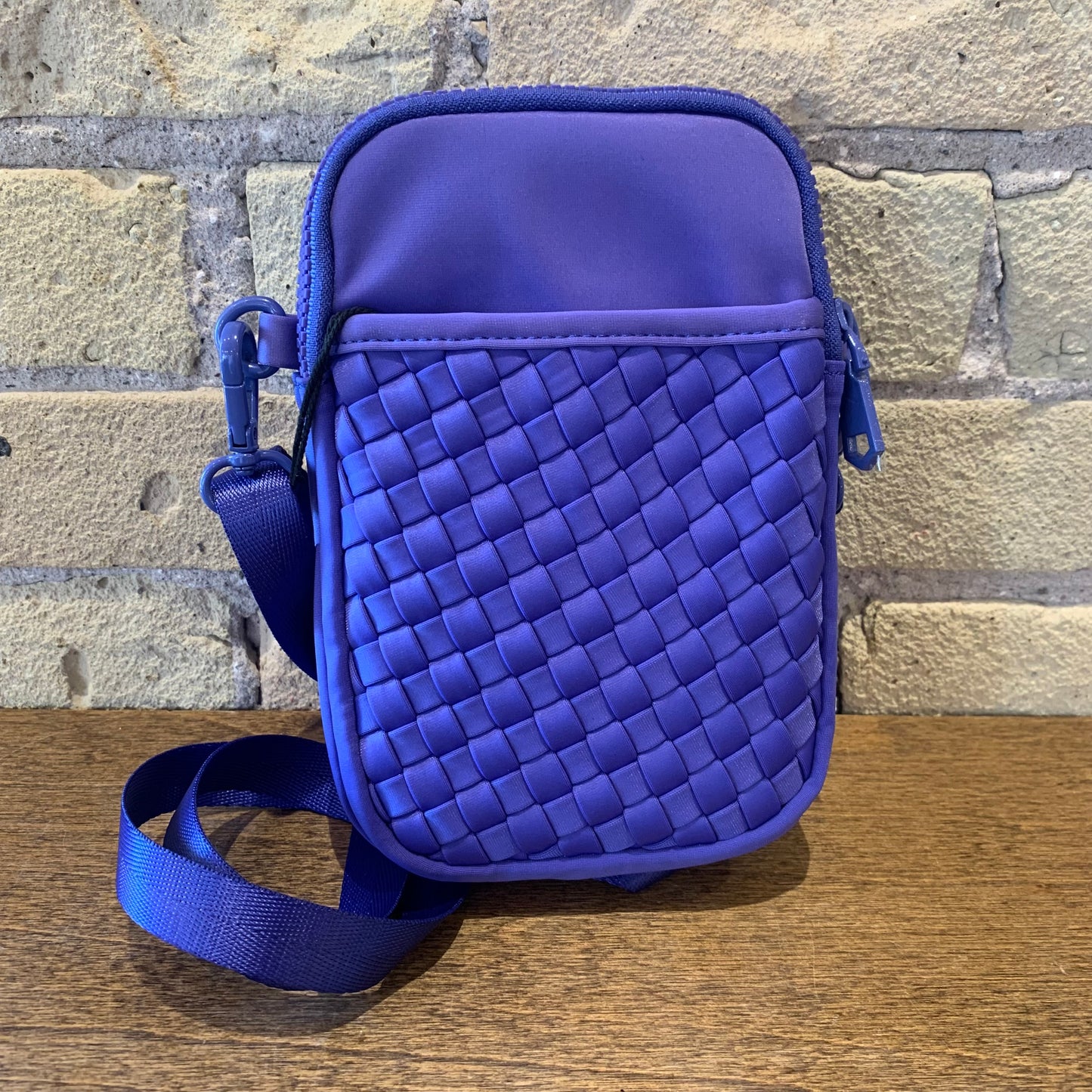 Divide & Conquer - Woven Neoprene Crossbody Periwinkle