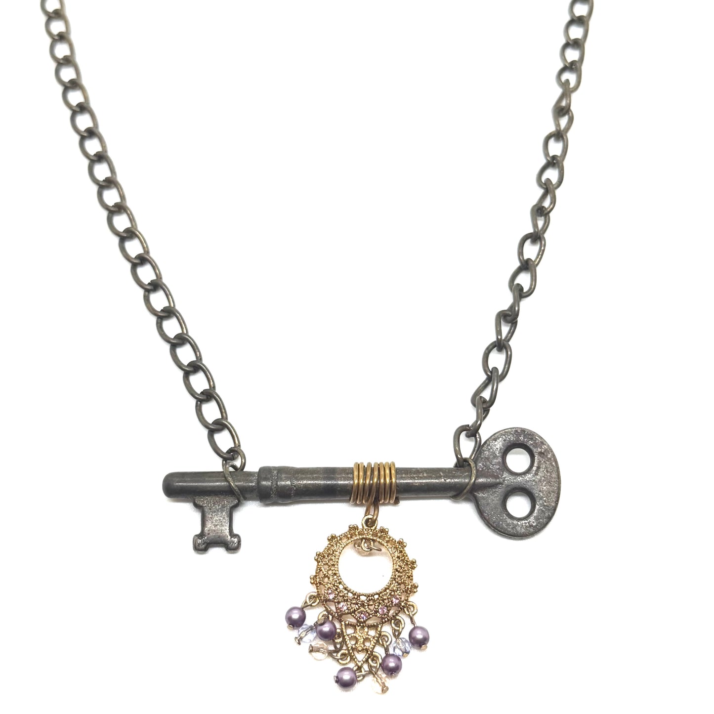 Linda Richman Skeleton Key Necklace