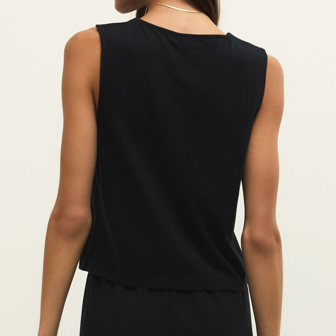 Noelle Jersey Top True Black - shoostore
