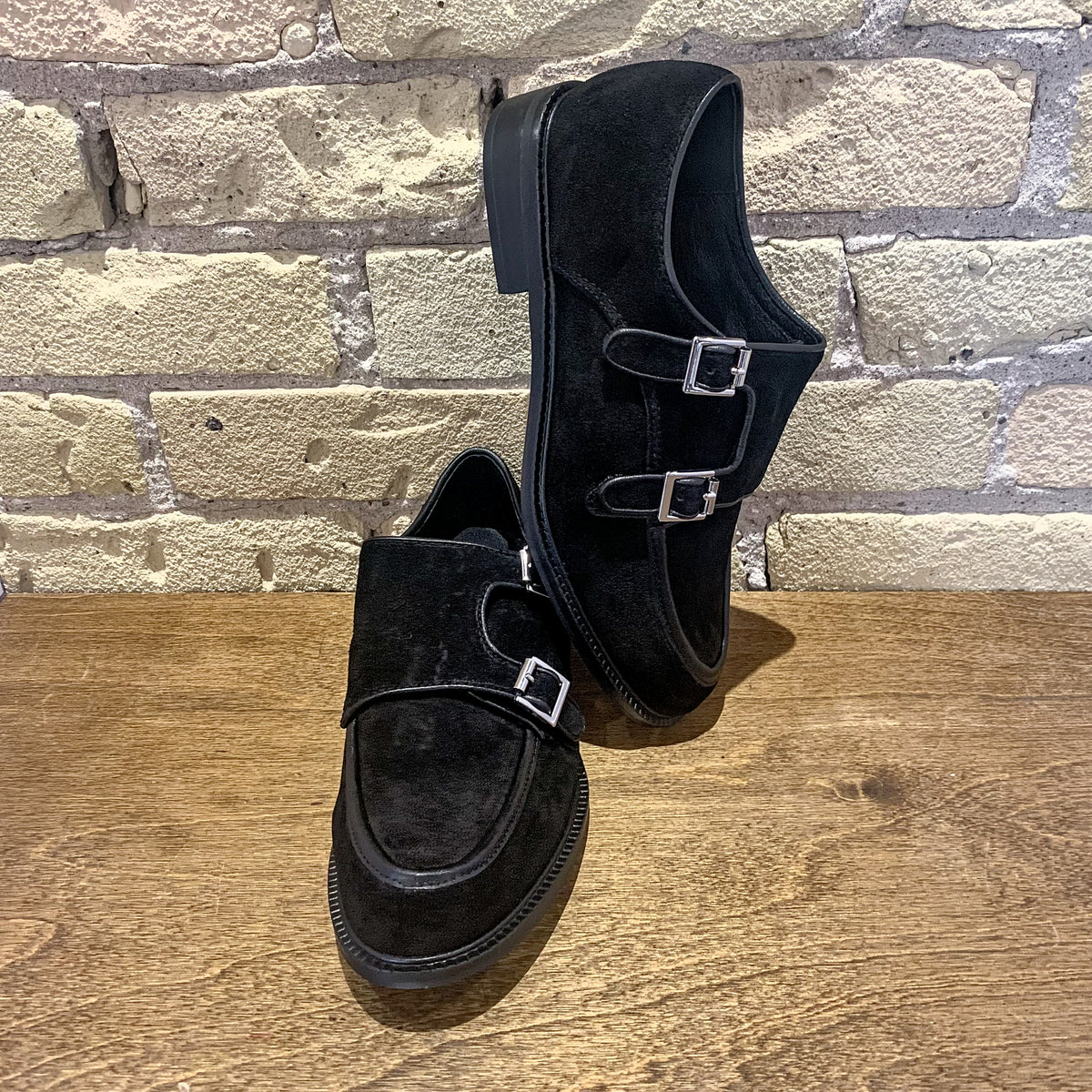 ALL BLACK Wide Belt Guy Black