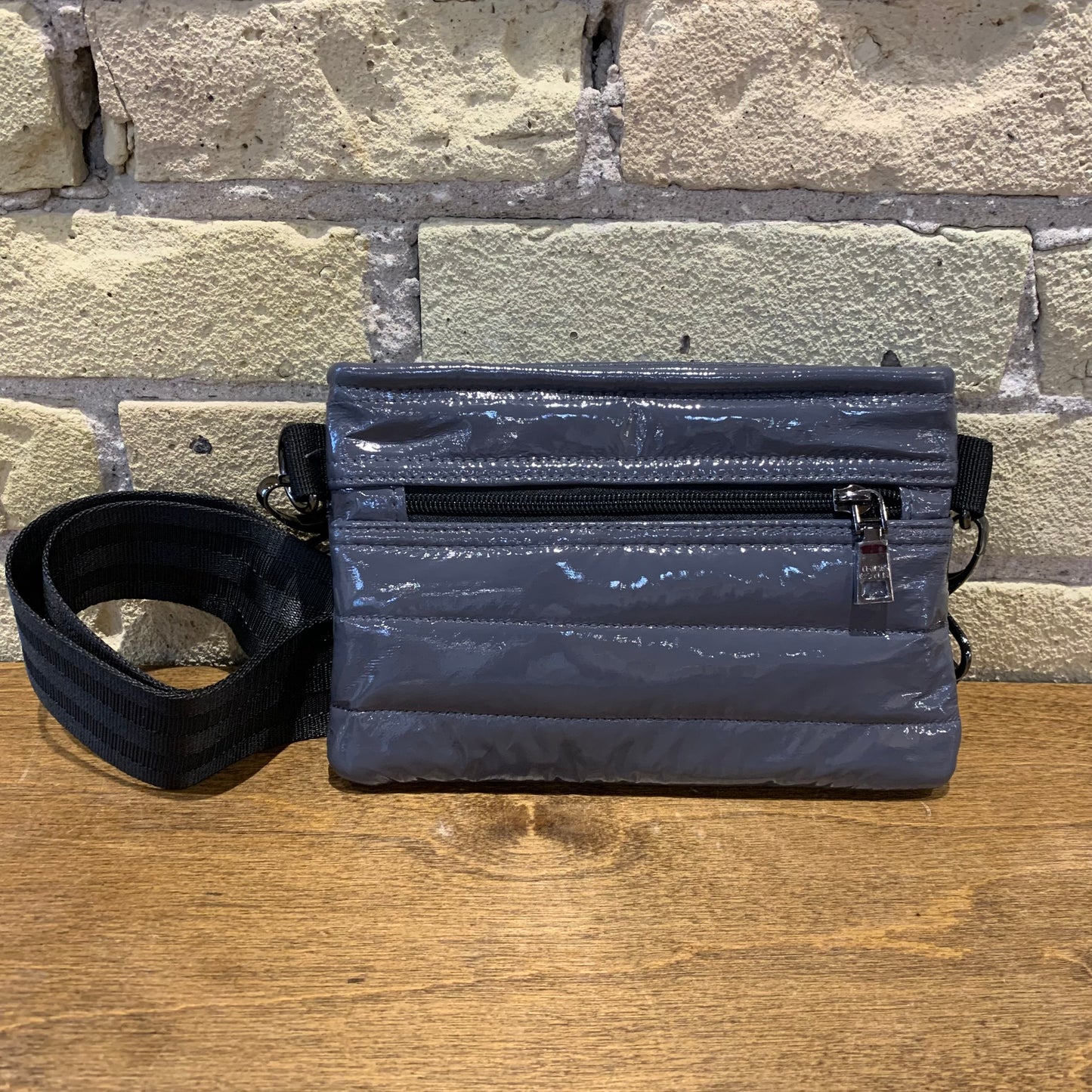 Think Royln Bum Bag/Crossbody Carbon Patent