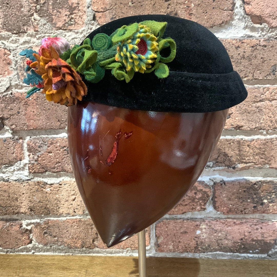 Joyce Czernicki Felt Pillbox Hat