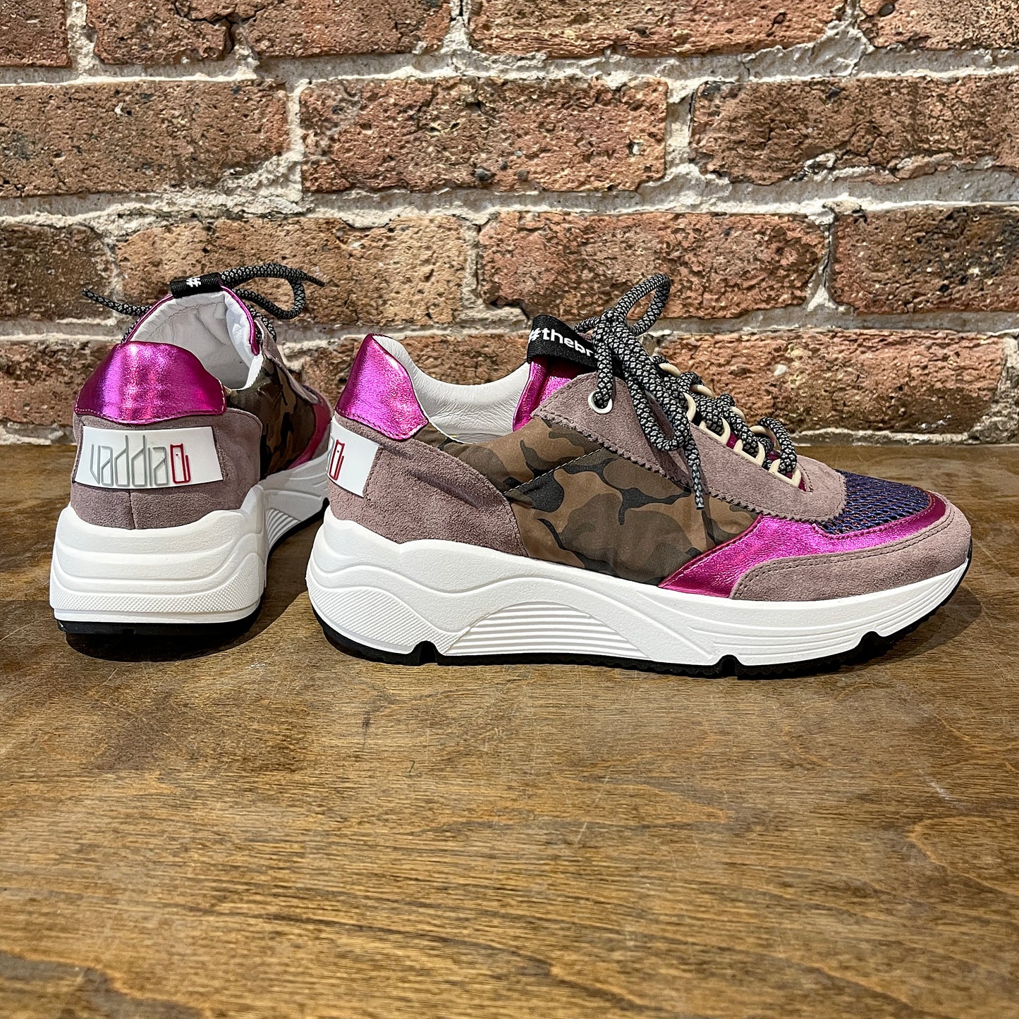 Vaddia Bean Purple/Camo Sneakers