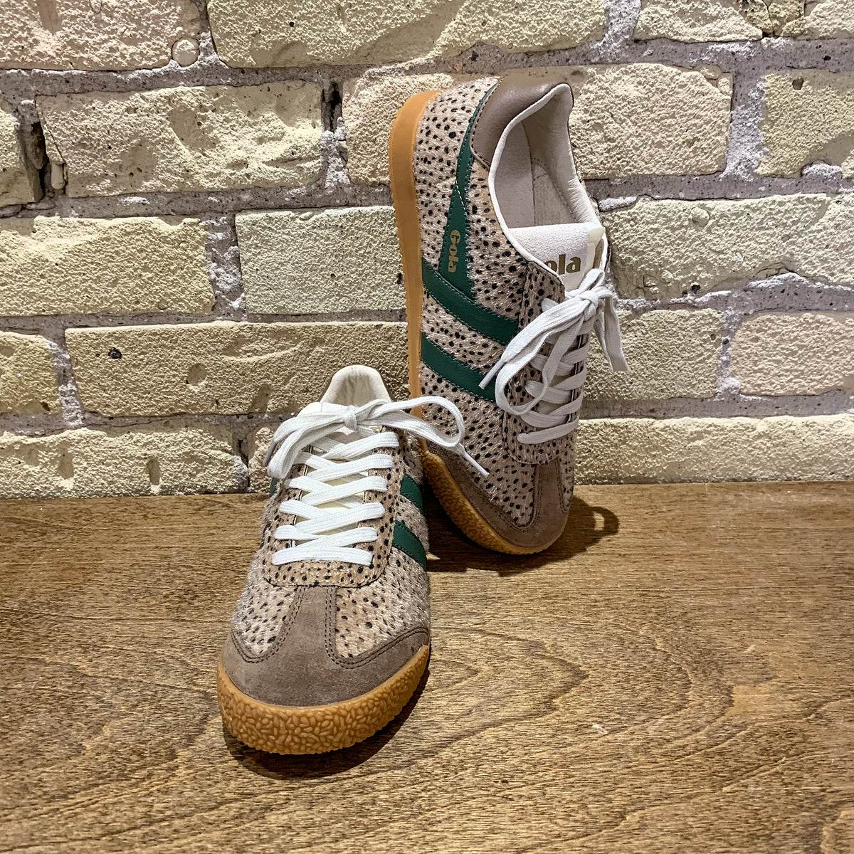 Gola Elan Savanna Tan Cheetah/Tobacco/Evergreen - shoostore