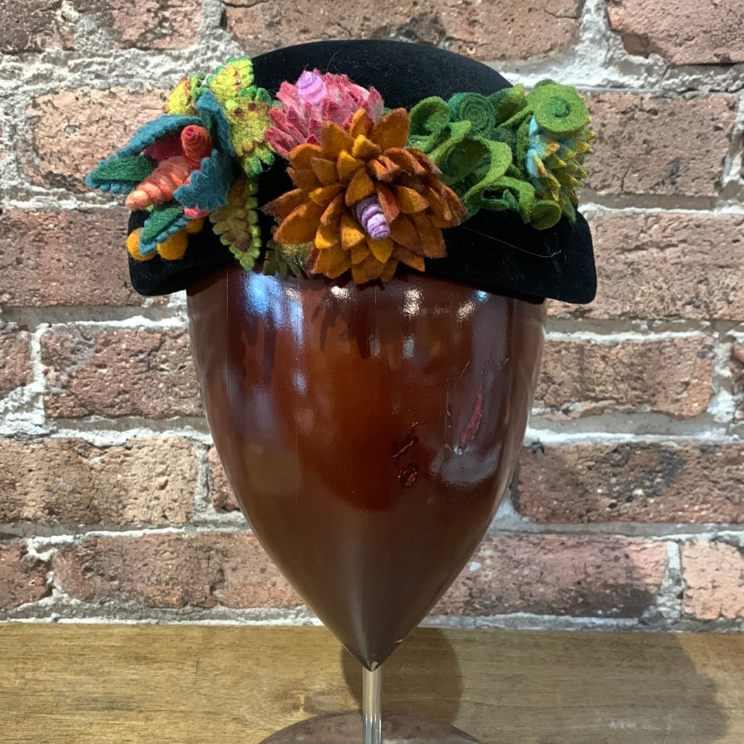Joyce Czernicki Felt Pillbox Hat
