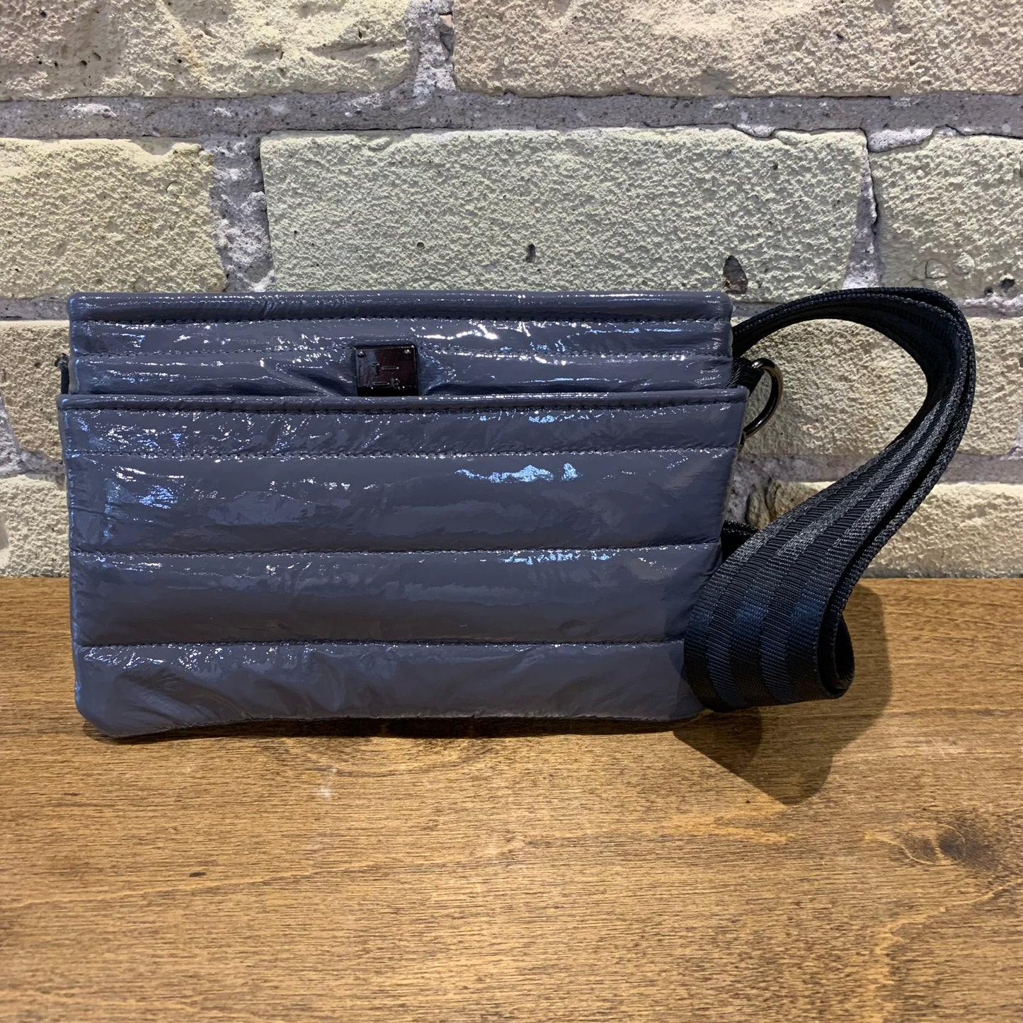 Think Royln Bum Bag/Crossbody Carbon Patent