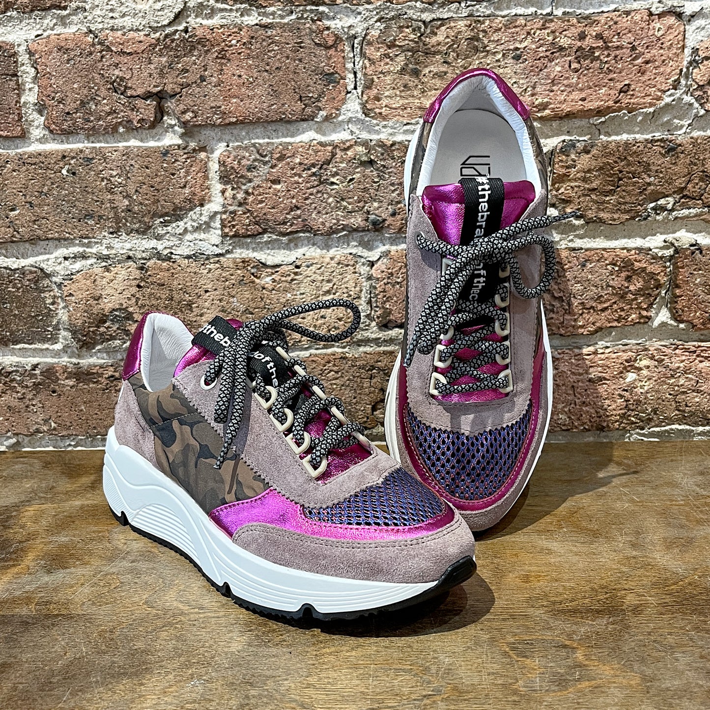 Vaddia Bean Purple/Camo Sneakers