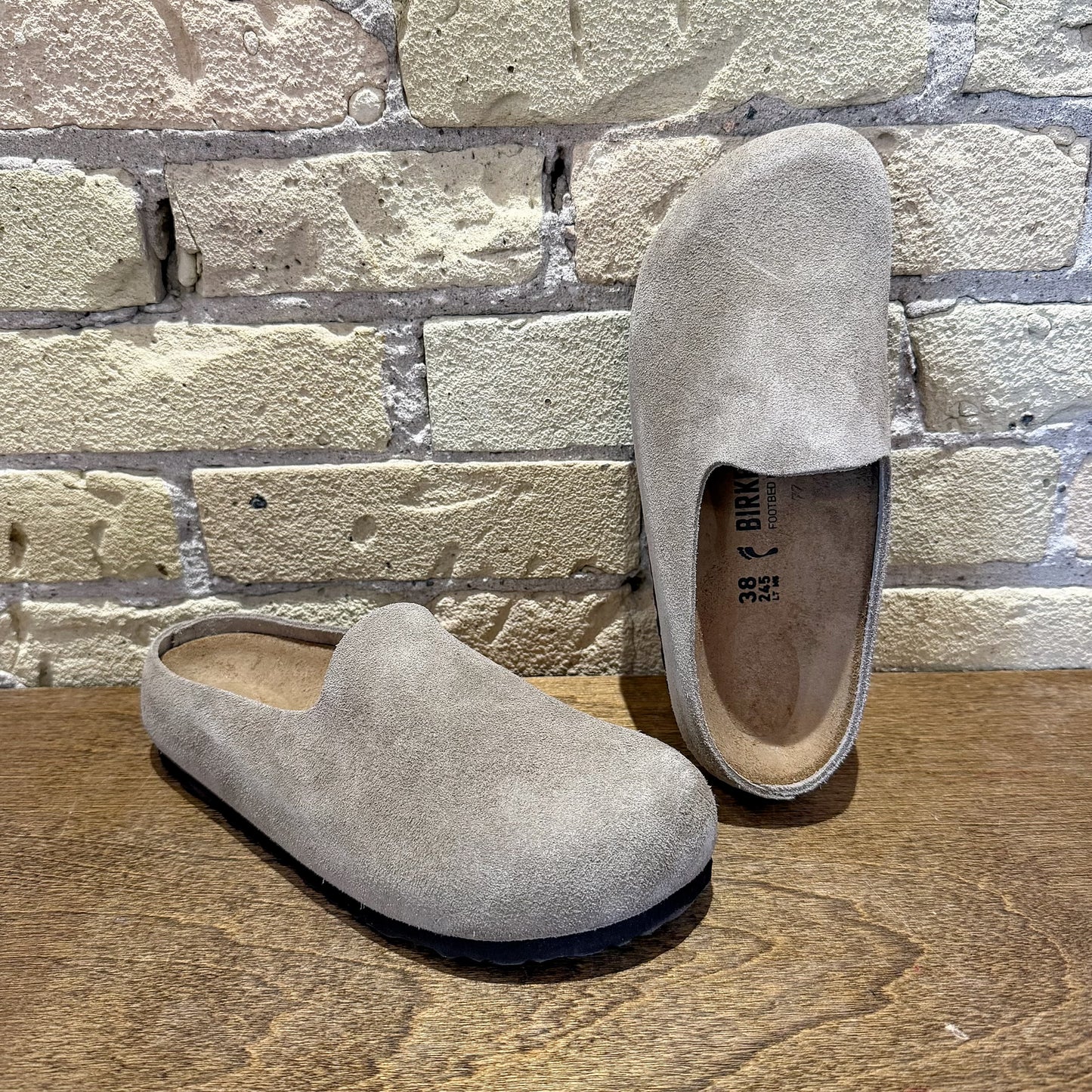 Birkenstock Amsterdam Taupe Suede