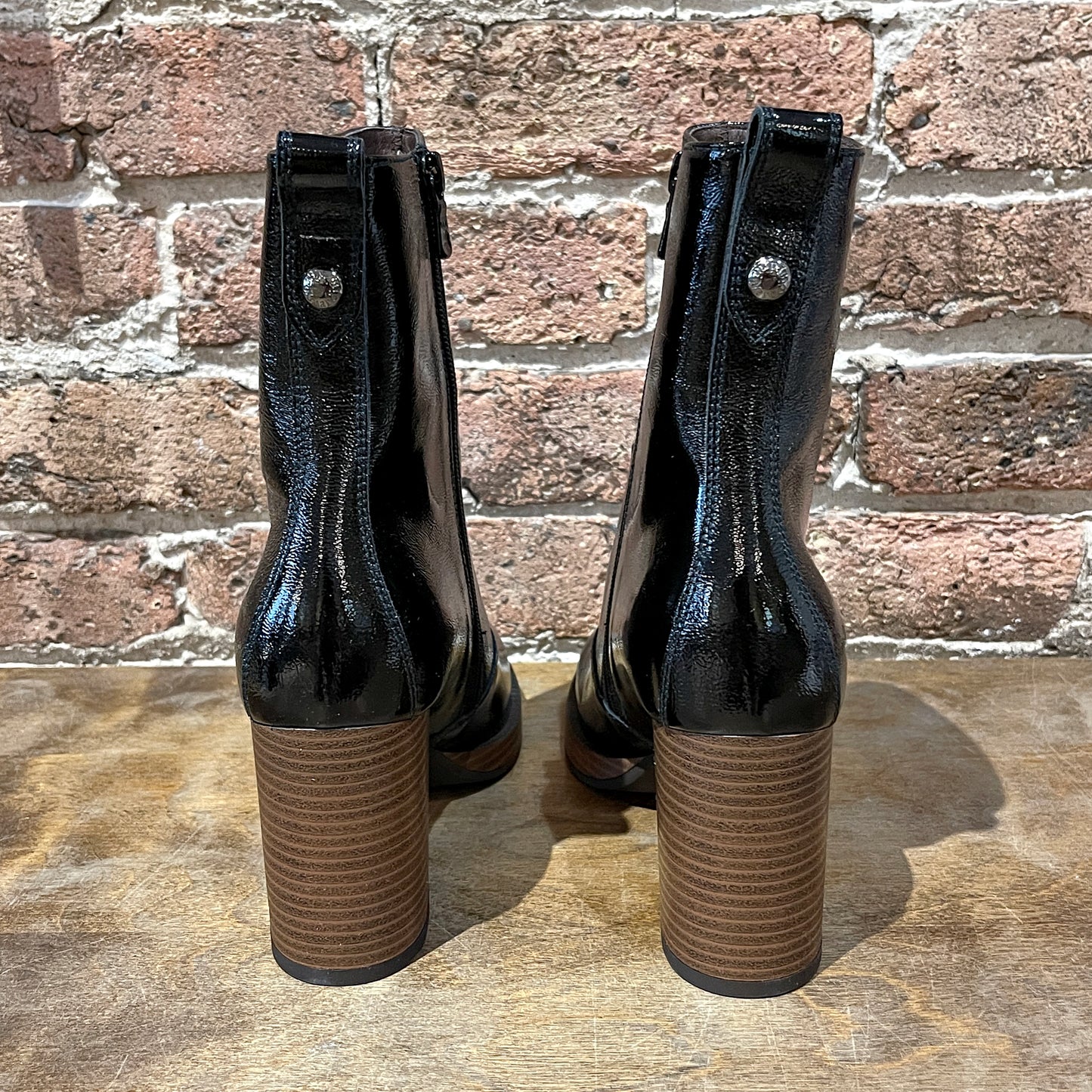 NeroGiardini 1205063D-100 Black Patent Leather Boot