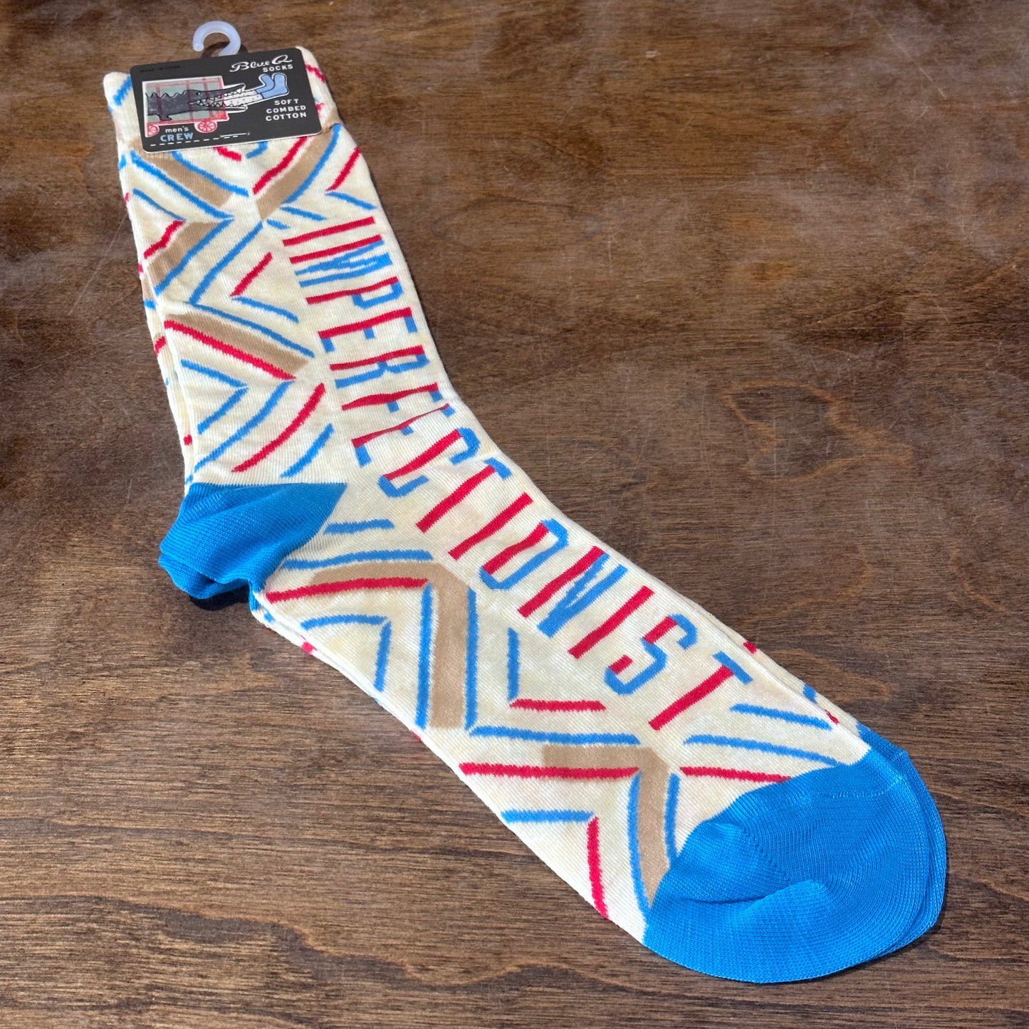 Blue Q Imperfectionist Mens Sock