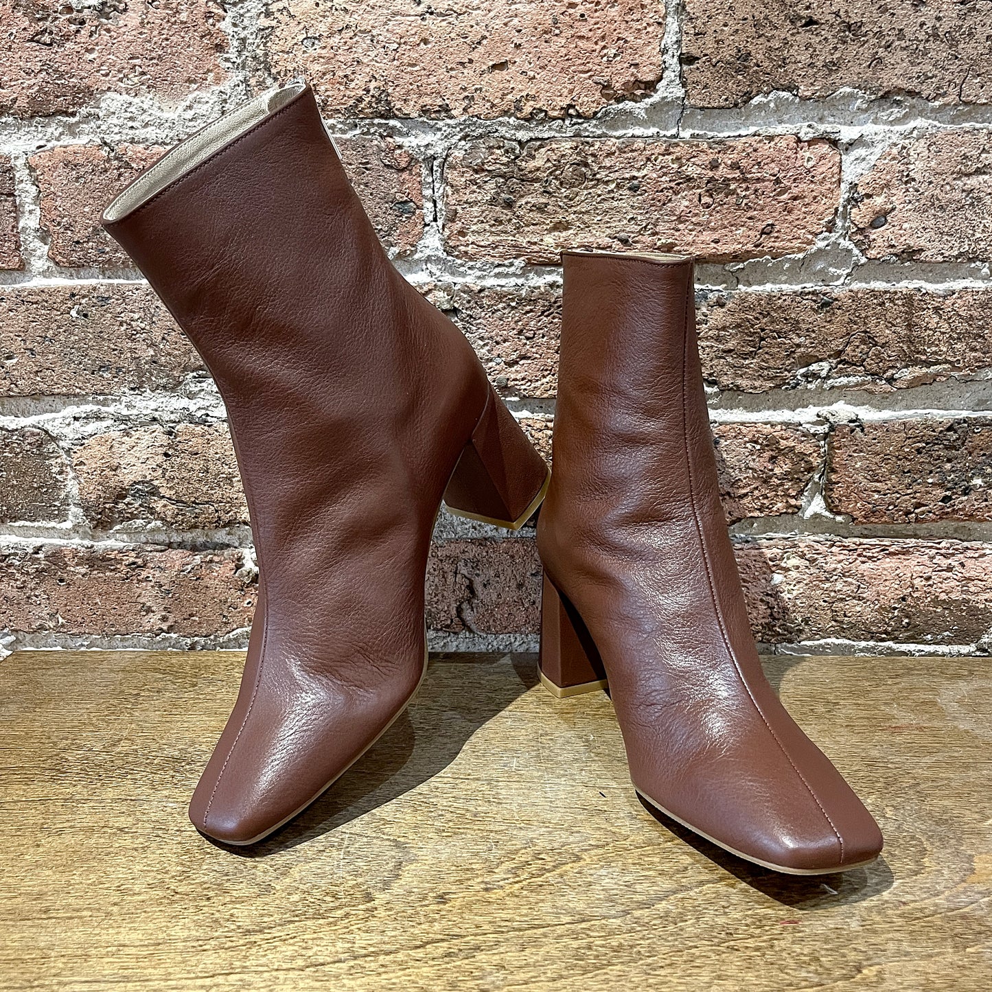 Tabatha Leather Heeled Boots