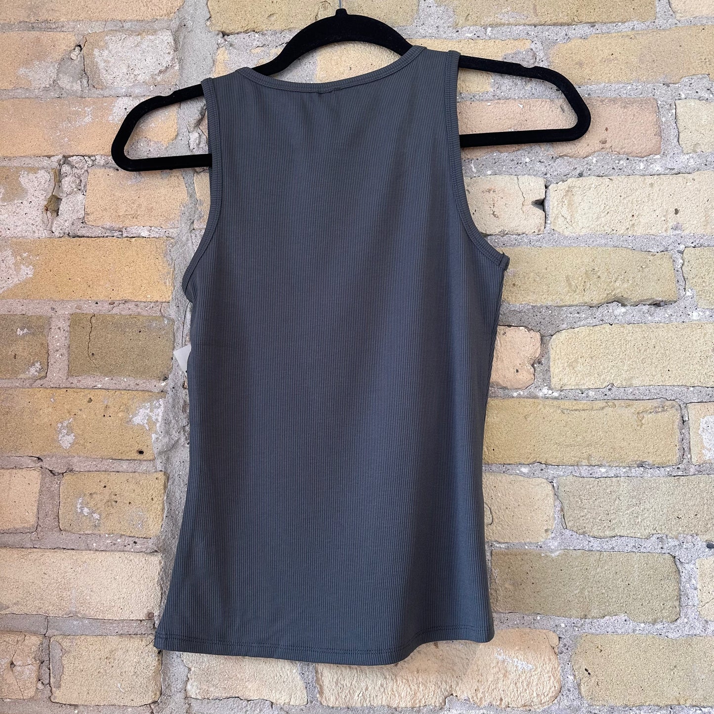 Mono B Square Neck Micro-Ribbed Tank