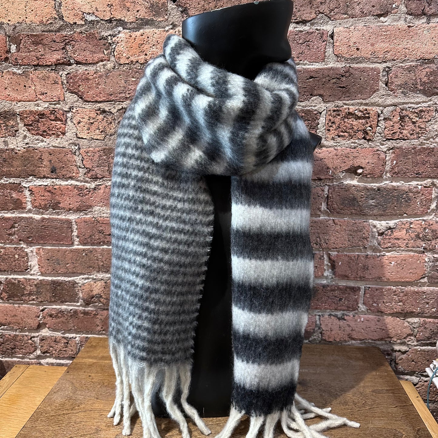 Two Tone Striped Scarf