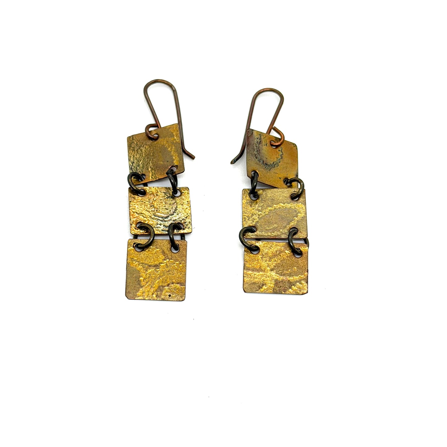 Linda Richman Copper Squares Earring