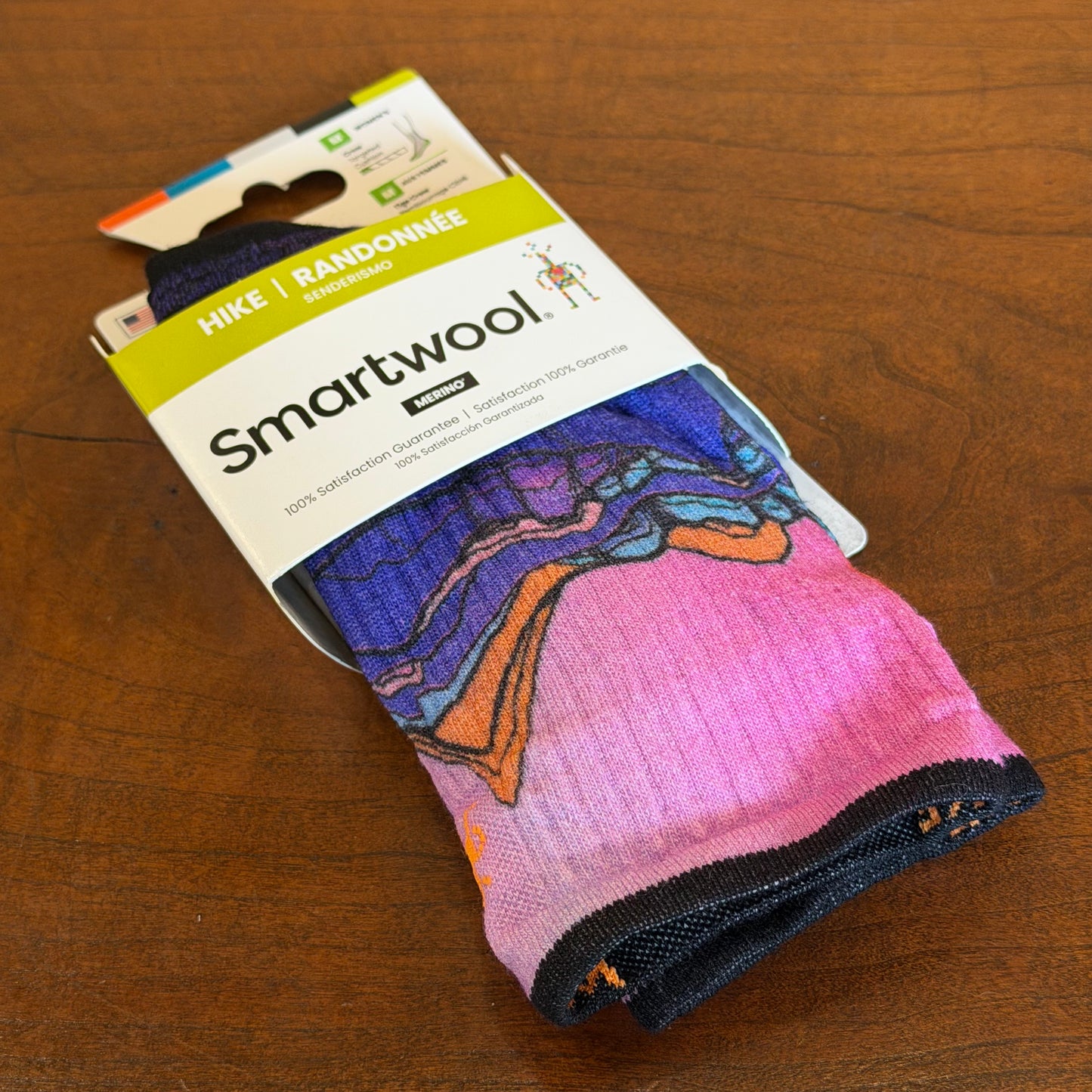 Smartwool Women’s Hike Mountain Sunrise Print Crew Socks