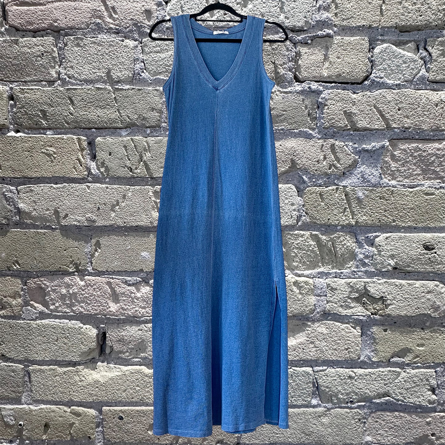 Palisades Jersey Denim Dress in Vintgae Indigo