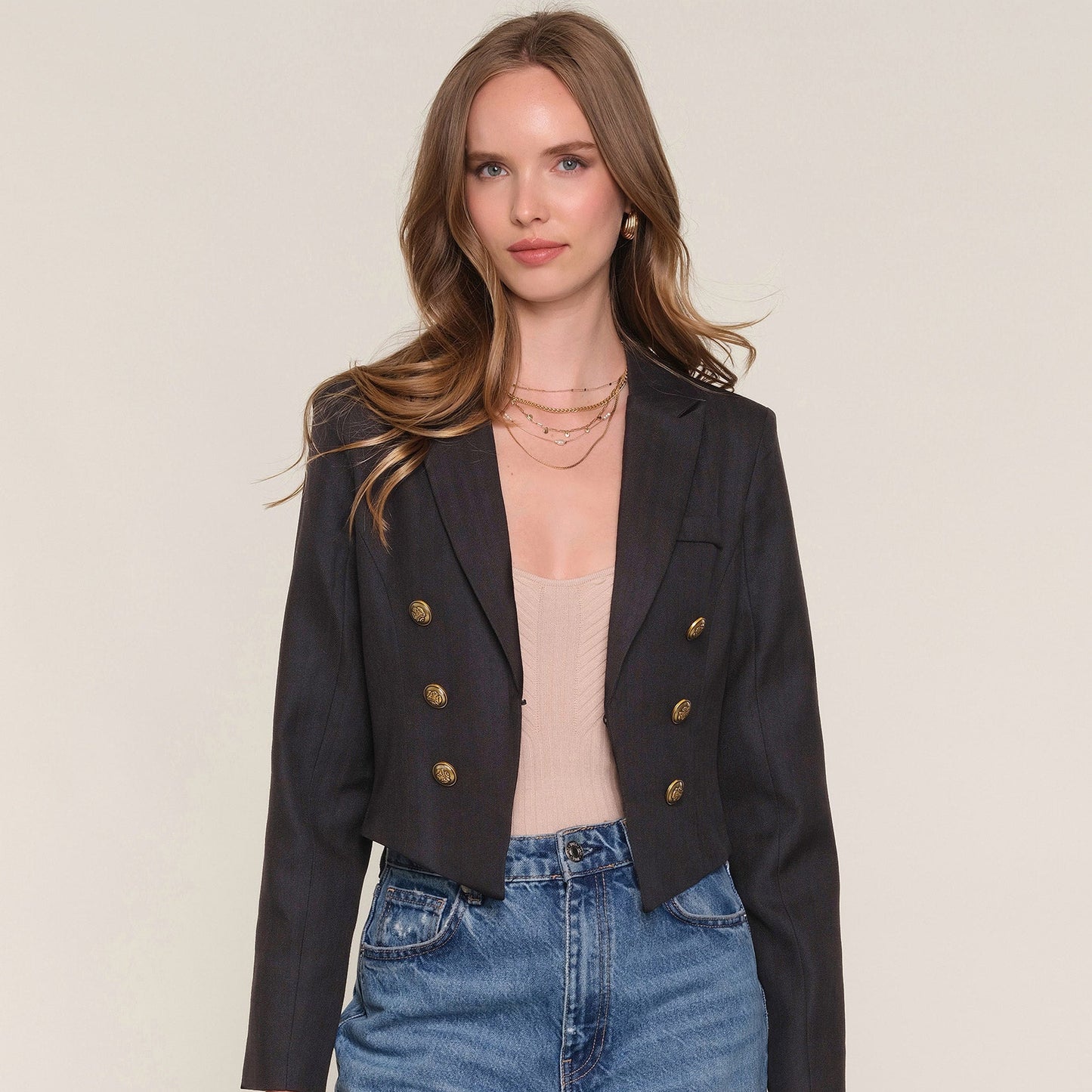 Heartloom Ophelia Blazer Charcoal