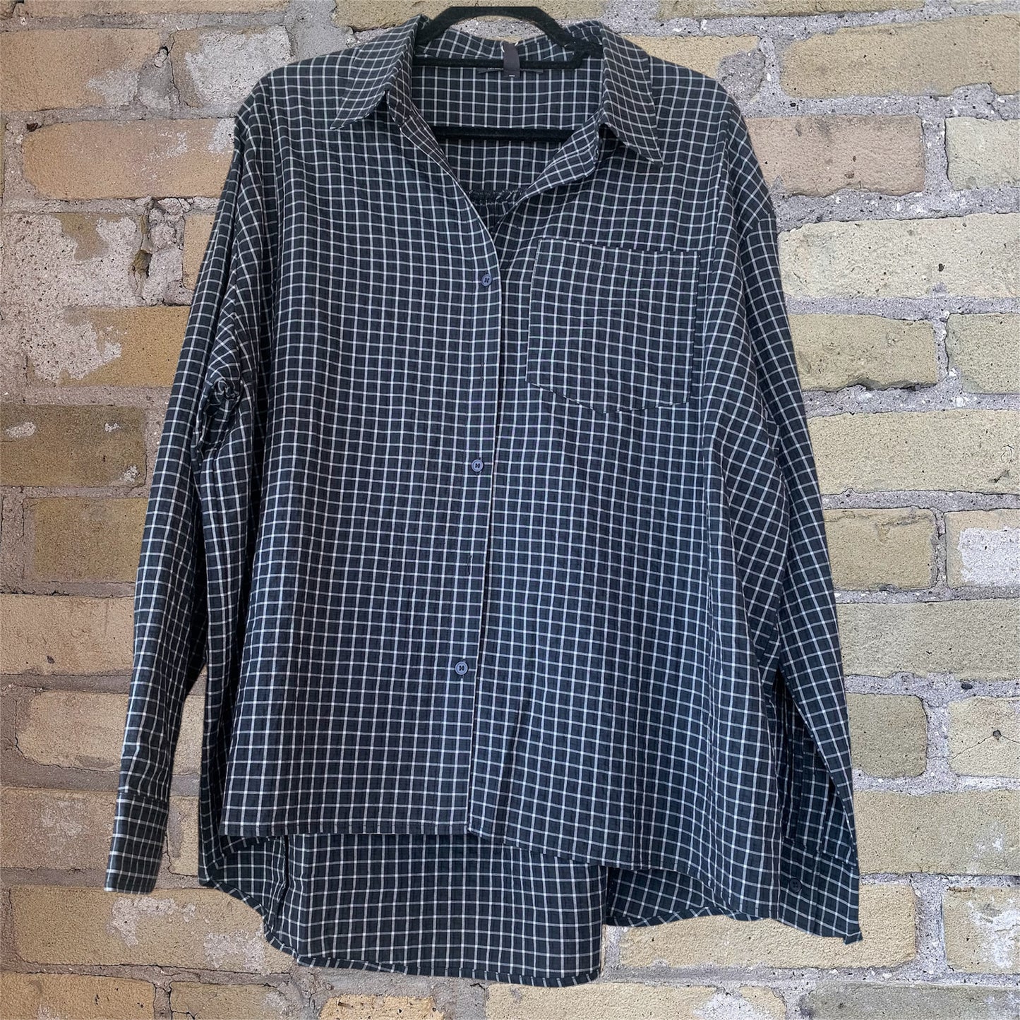 Grade & Gather Checkered Shirt in Deep Lake