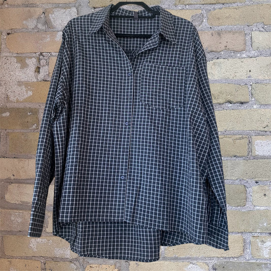 Grade & Gather Checkered Shirt in Deep Lake